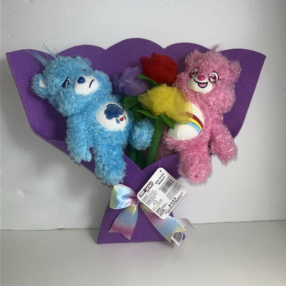 New Care Bears Plush Bouquet Valentine's Day Easter Gift Idea Stuffed Animals